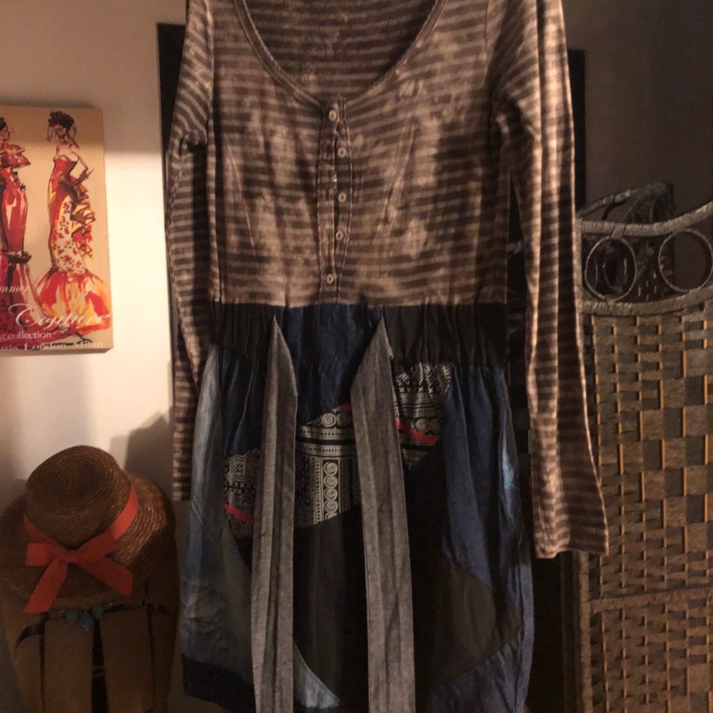 EUC Women’s Vintage DESIGUAL Patchwork Dress
